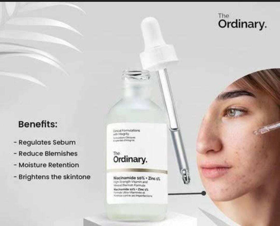 The Ordinary Niacinamide 10% + Zinc 1% (30ml) – High-Strength Blemish & Oil Control Formula