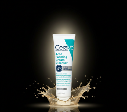 CeraVe Acne Foaming Cream Cleanser (4% Benzoyl Peroxide)