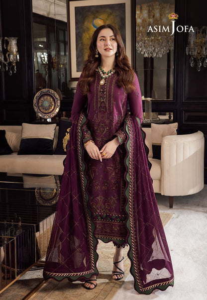Asim Jofa 5130 Best Quality Air jet Dhanak Fabric Luxury Embroidered 3pc