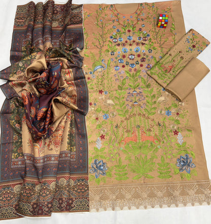 Maria B. 5146 Best Quality Pure 💯 Dhanak Stuff