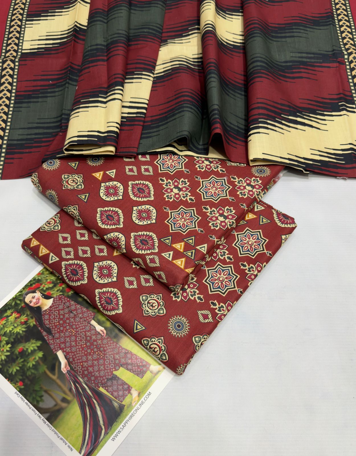 Baroque £ Aznik £ sapphire Premium Khadar Vol