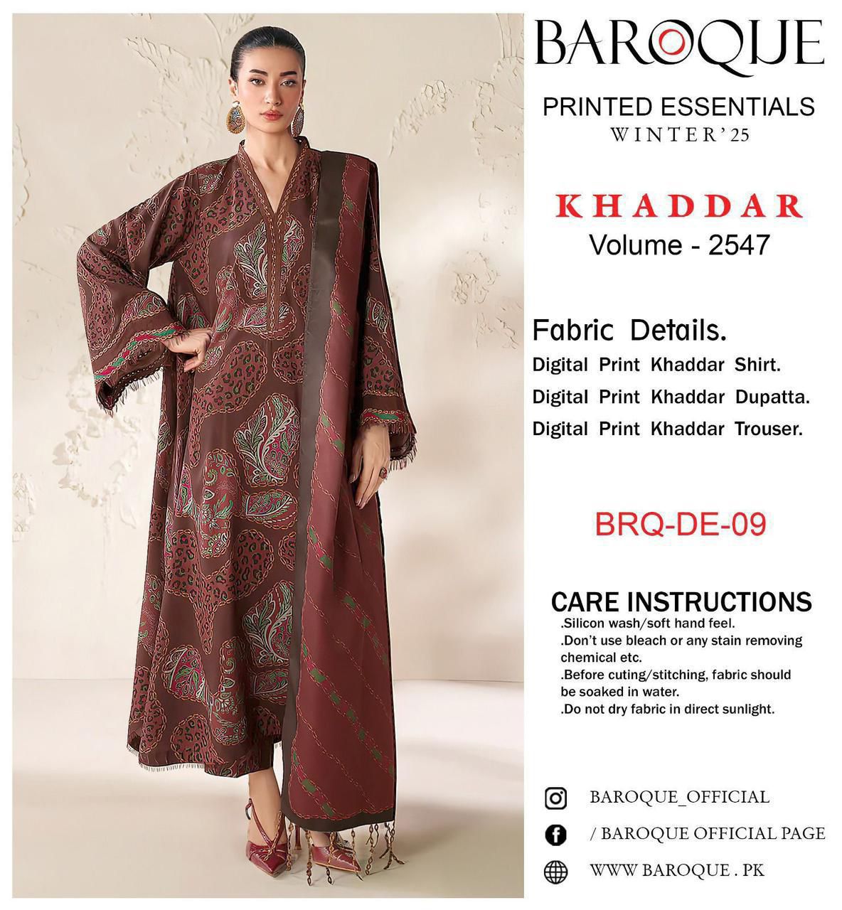 Baroque £ Aznik £ sapphire Premium Khadar Vol