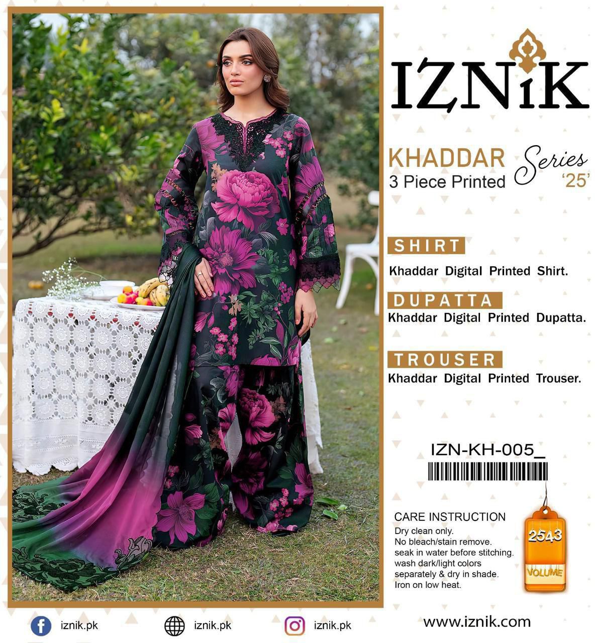 Baroque £ Aznik £ sapphire Premium Khadar Vol