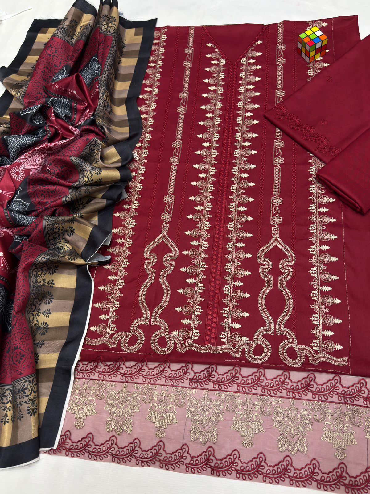 Maria. B 5060 Best Quality Pure 💯 Dhanak Stuff