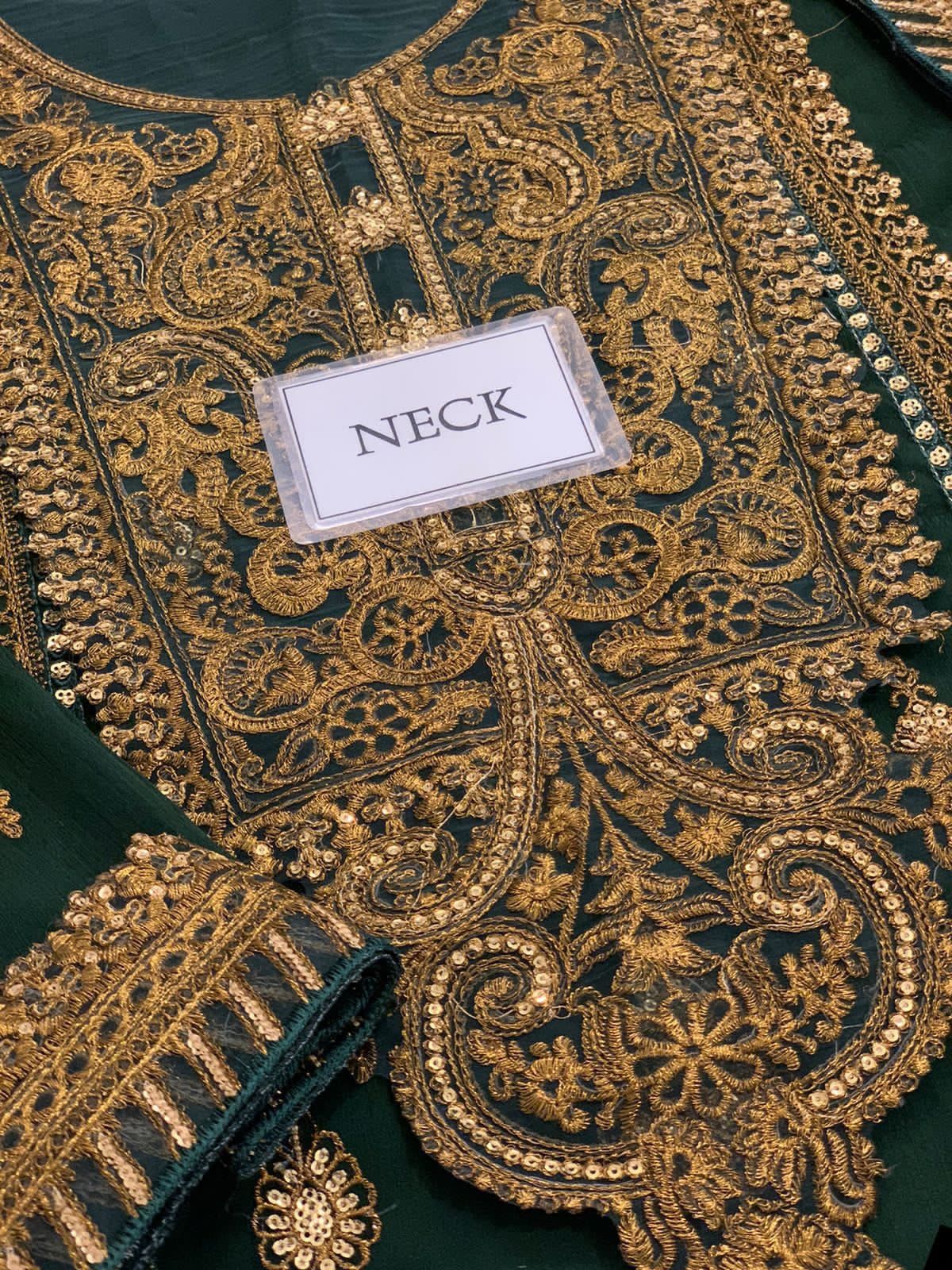 Asim Jofa Rang-e-Noor AJRNC-D18 | Heavy Spengle Work Chiffon Suit