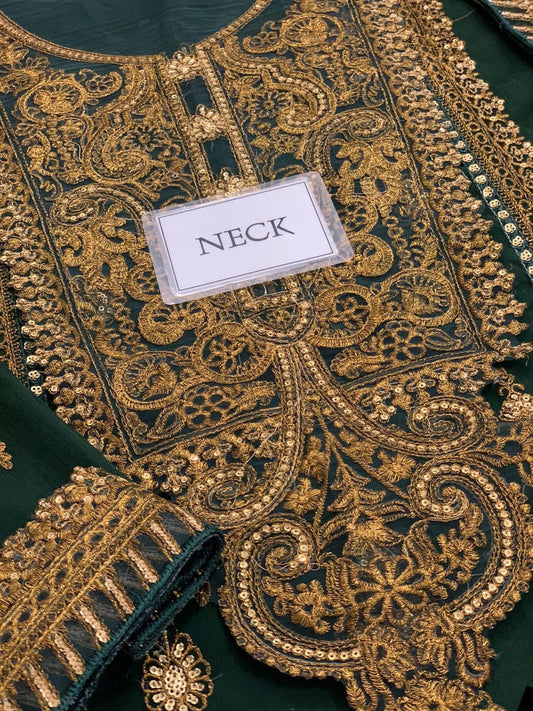 Asim Jofa Rang-e-Noor AJRNC-D18 | Heavy Spengle Work Chiffon Suit