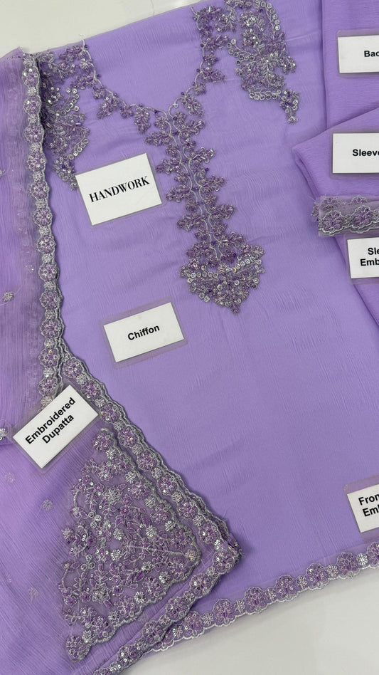 Iznik Luxury Formals UE-479 | Embroidered Chiffon with Addawork & Malai Trouser