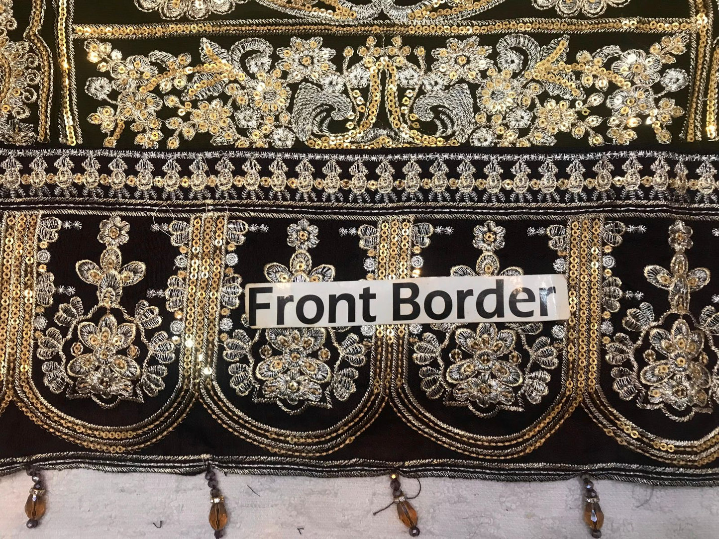 Adan Libas Rang-e-Mehfil 012 | Heavy Embroidered Chiffon Suit with Tassels