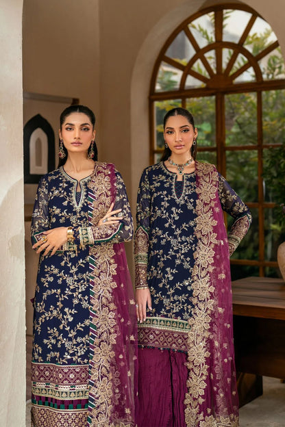 Maryams Heavy Embroidered Chiffon Collection | Shamoz Silk & Net Cutwork Dupatta 3pc