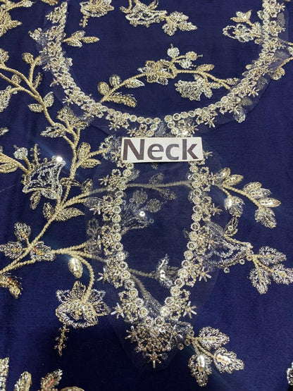 Maryams Heavy Embroidered Chiffon Collection | Shamoz Silk & Net Cutwork Dupatta 3pc