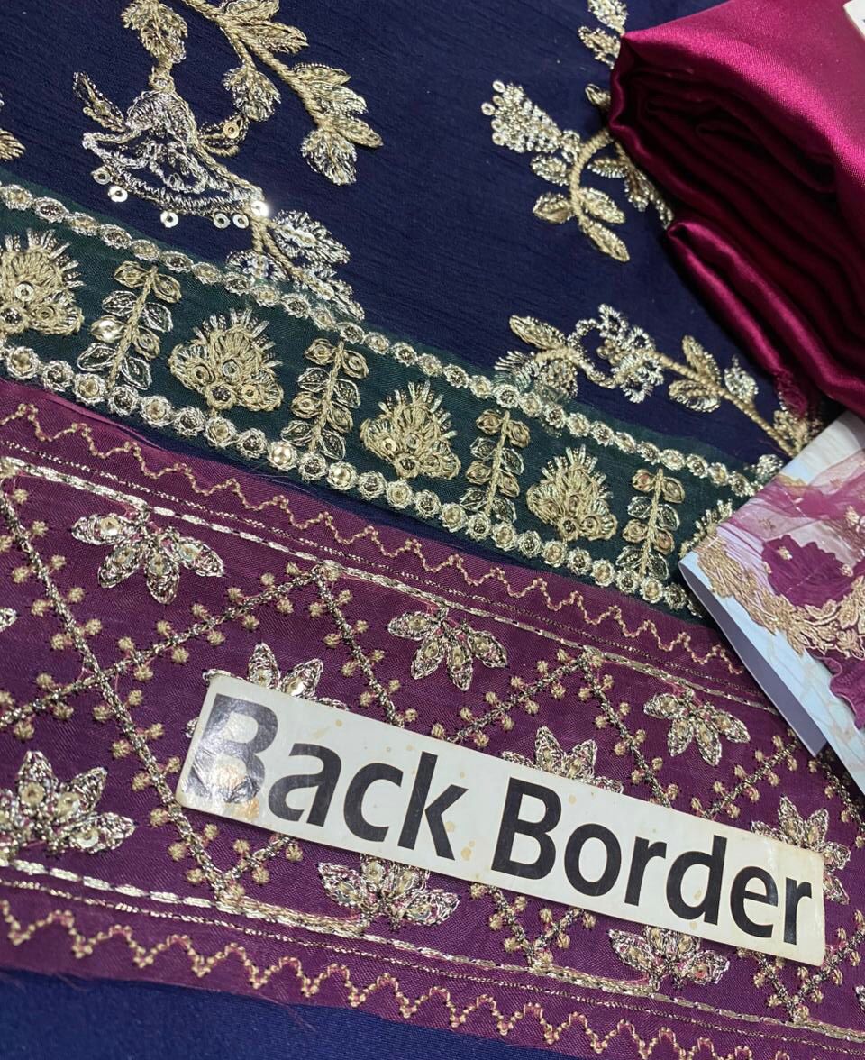 Maryams Heavy Embroidered Chiffon Collection | Shamoz Silk & Net Cutwork Dupatta 3pc