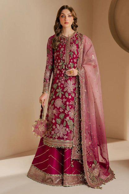 Jazmin Chiffon 3pc: Ready-to-Wear Tie & Dye Dupatta with Embroidered Silk Trouser