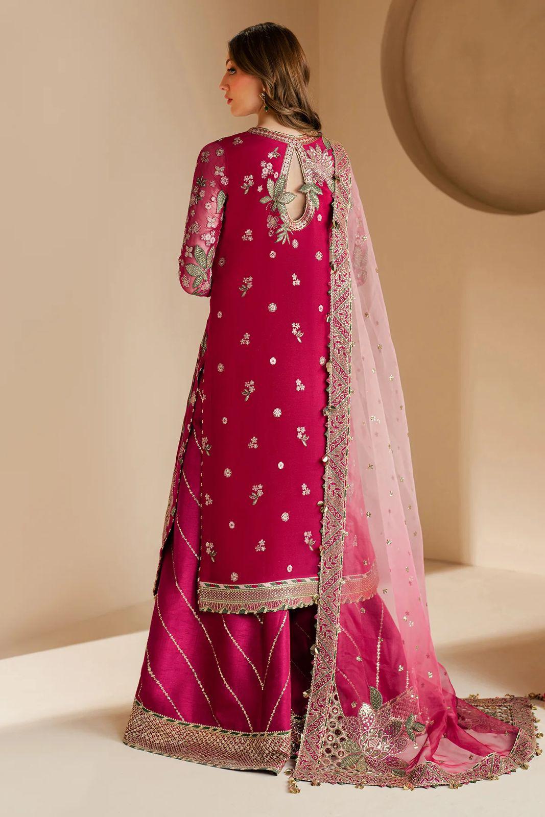 Jazmin Chiffon 3pc: Ready-to-Wear Tie & Dye Dupatta with Embroidered Silk Trouser