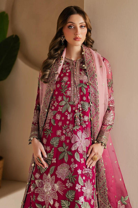 Jazmin Chiffon 3pc: Ready-to-Wear Tie & Dye Dupatta with Embroidered Silk Trouser