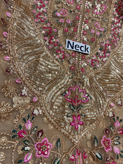 Aneela Embroidered Organza Collection | 4-Side Cutwork Silk Dupatta & Shamoz Silk 3pc