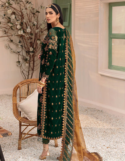 Emaan Adeel 9000 Micro Velvet Collection | Ready-to-Wear 4-Side Cutwork Net Dupatta