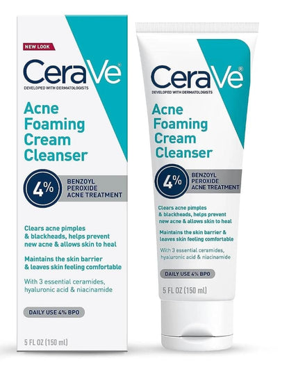 CeraVe Acne Foaming Cream Cleanser (4% Benzoyl Peroxide)