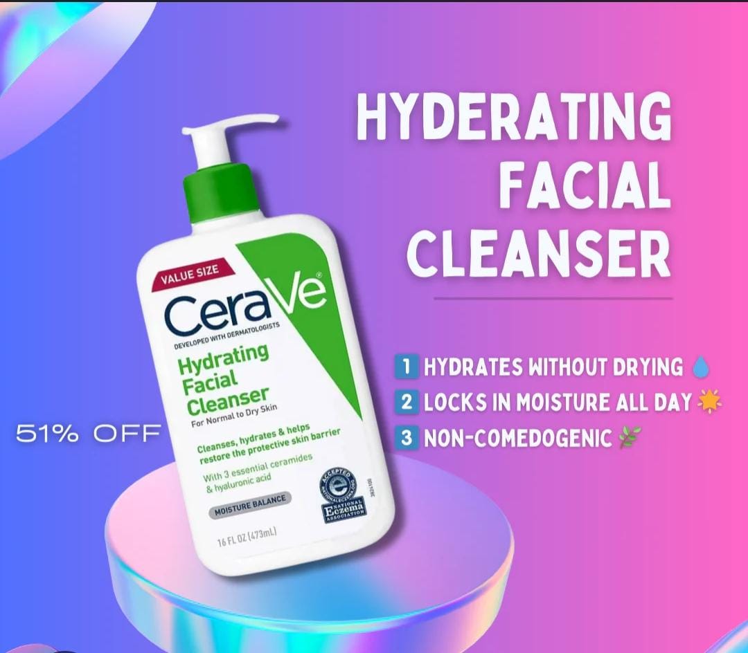 CeraVe Hydrating Facial Cleanser
